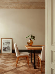 Krzesło 200-125 VAR w tkaninie Boucle Bottle Green