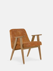 Fotel 366 w tkaninie Marble Orange