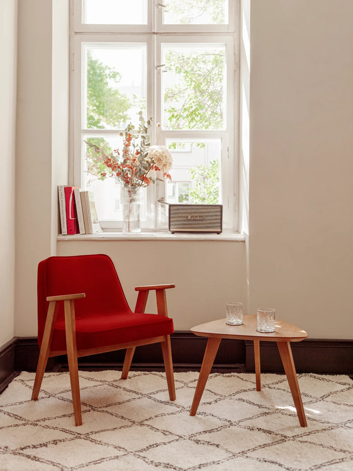 Fotel 366 w tkaninie Shine Velvet Mustard