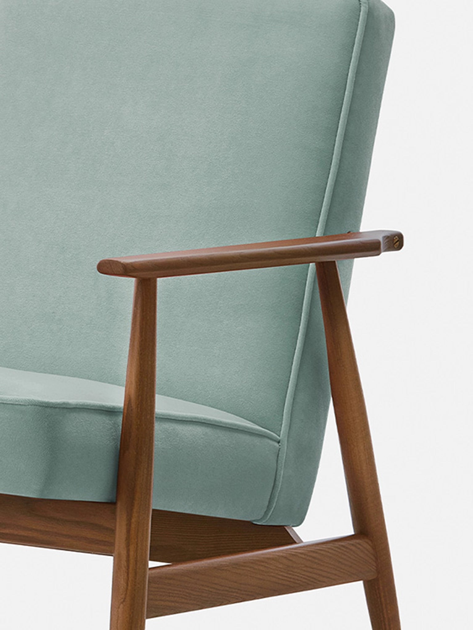 Fotel Fox w tkaninie Velvet Mint