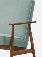 Fotel Fox w tkaninie Velvet Mint