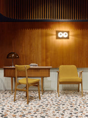 Krzesło 200-190 w tkaninie Boucle Denim