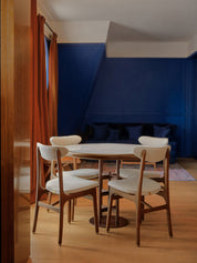 Krzesło 200-190 w tkaninie Shine Velvet Taupe