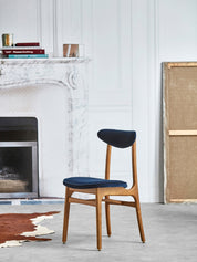 Krzesło 200-190 w tkaninie Velvet Indigo