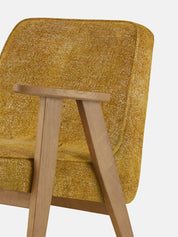 Fotel 366 Junior w tkaninie Marble Mustard