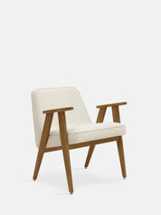 Outlet: Fotel 366 w tkaninie Marble White