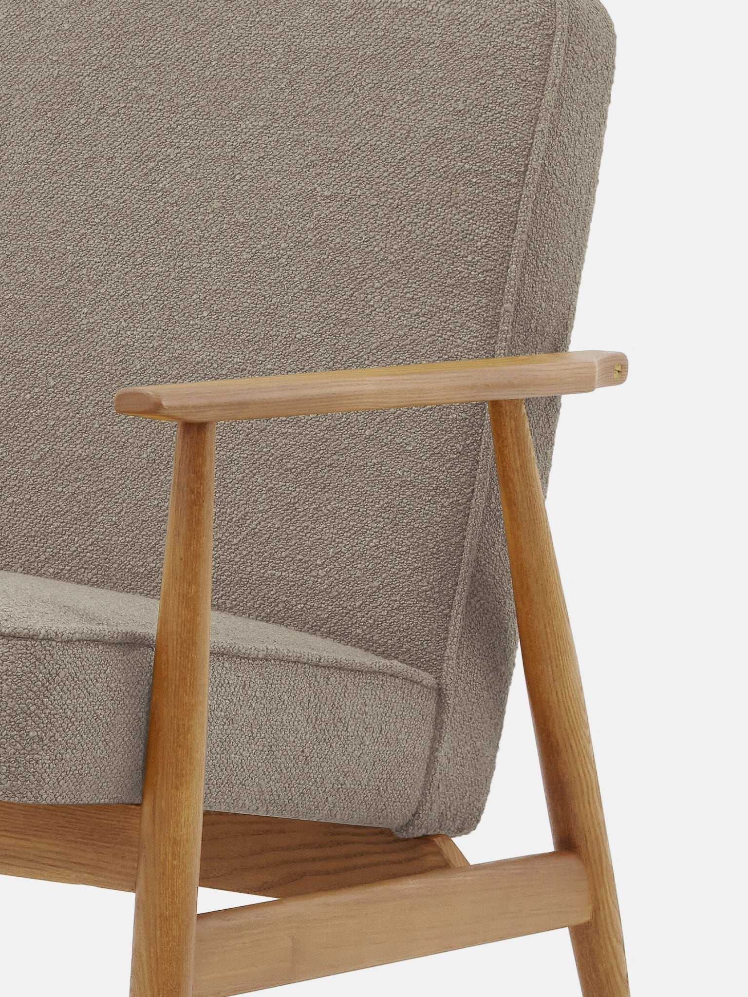 Fotel Fox w tkaninie Boucle Beige