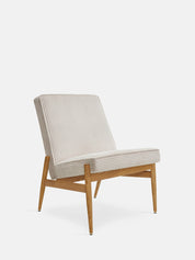 Fotel klubowy Fox w tkaninie Cord Creme
