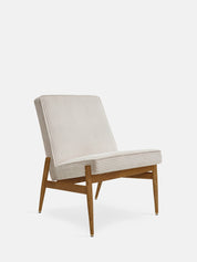 Fotel klubowy Fox w tkaninie Cord Creme
