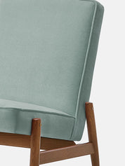 Fotel klubowy Fox w tkaninie Velvet Mint