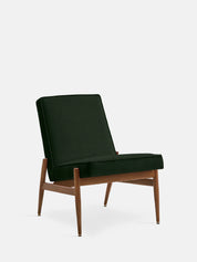 Fotel klubowy Fox w tkaninie Velvet Bottle Green