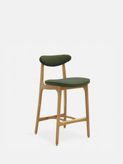 Outlet: Krzesło barowe 200-190 S/65 w tkaninie Boucle Olive