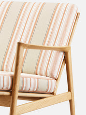 Fotel Stefan w tkaninie Aveiro Beige Orange Brulee Casamance