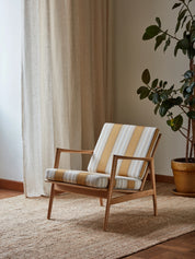 Fotel Stefan w tkaninie Aveiro Ocre Casamance