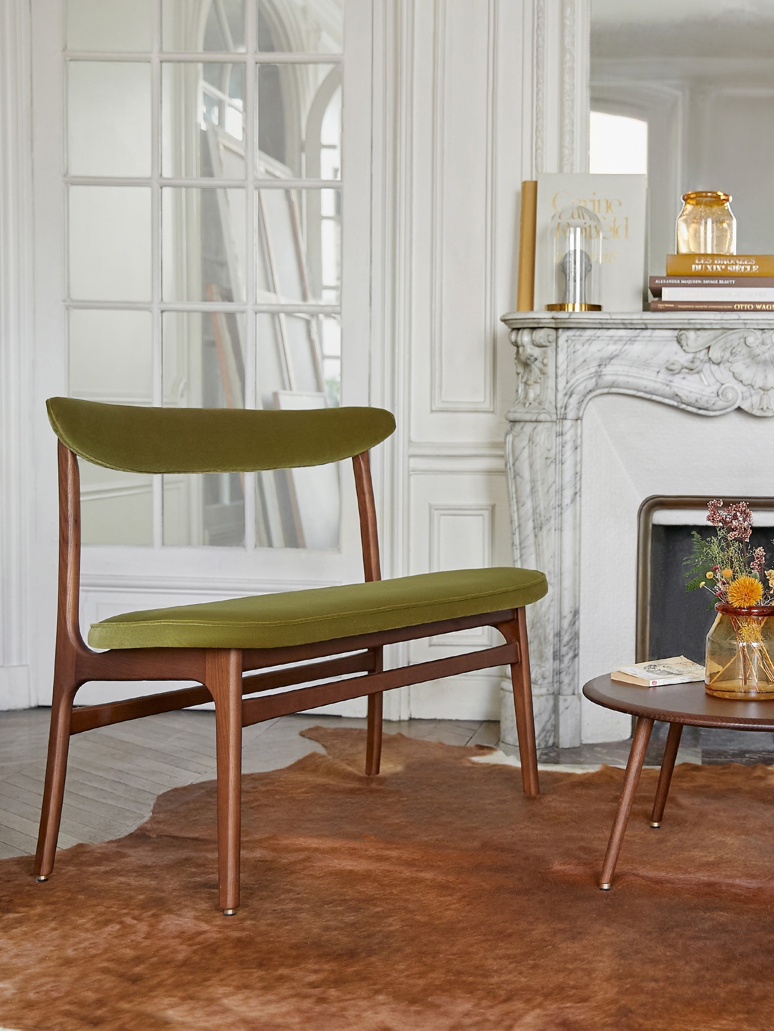 Ławka 200-190 w tkaninie Boucle Beige