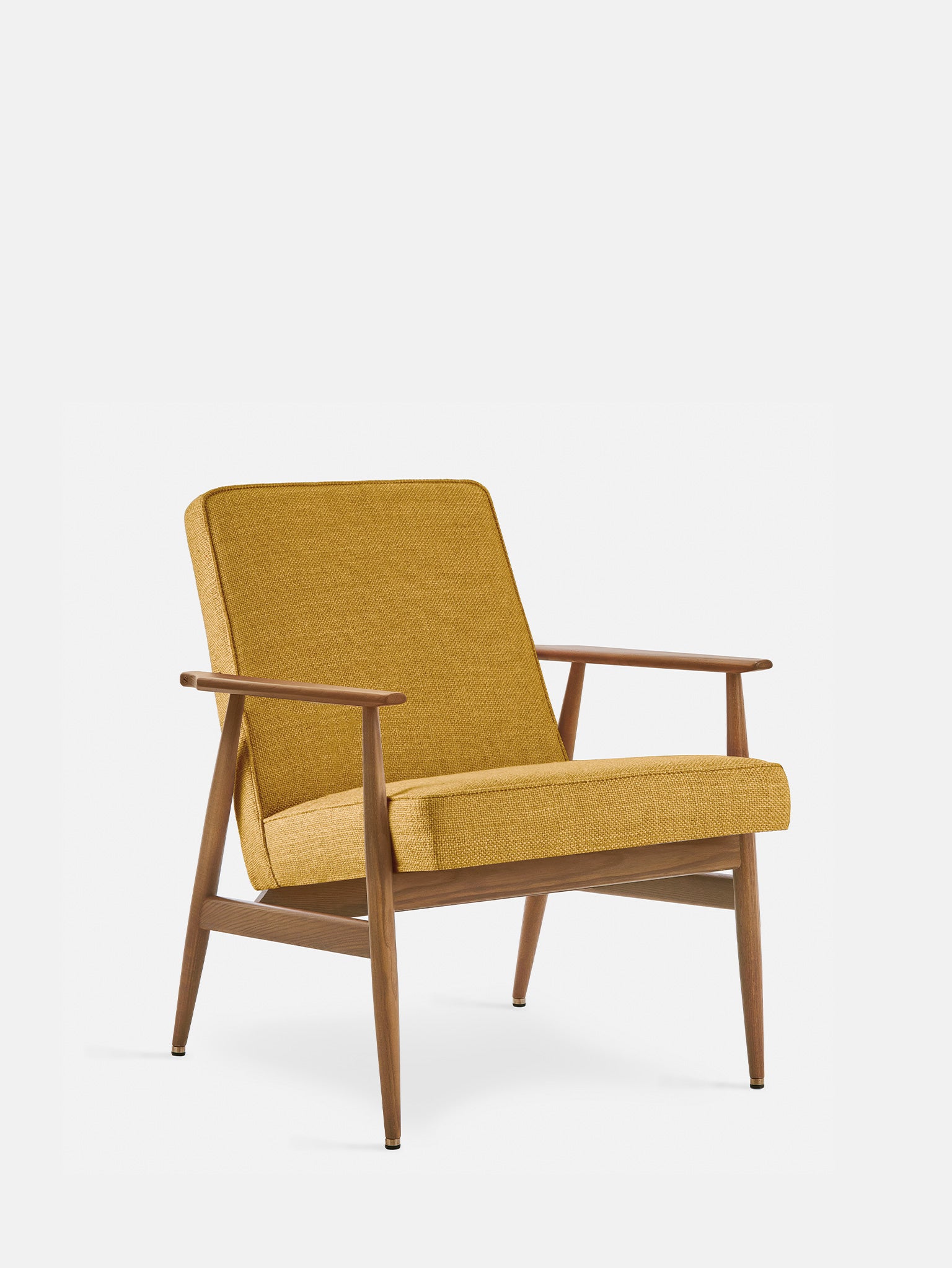 Fotel Fox w tkaninie Coco Mustard